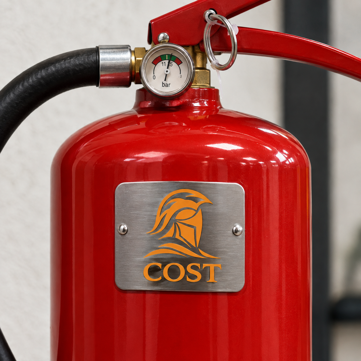 Addetto antincendio con estintore